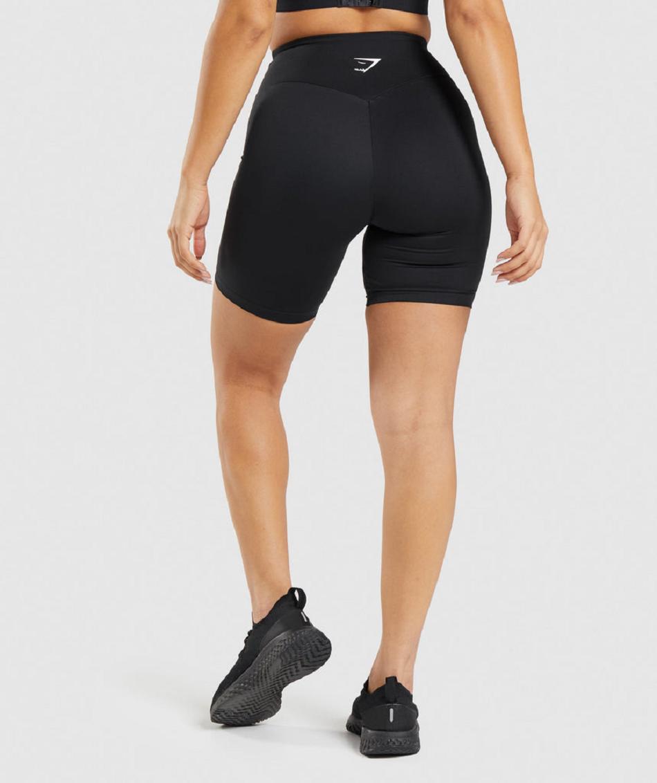 Pantalones Cortos Gymshark Entrenamiento Cycling Mujer Negras | CO 2666PJJ